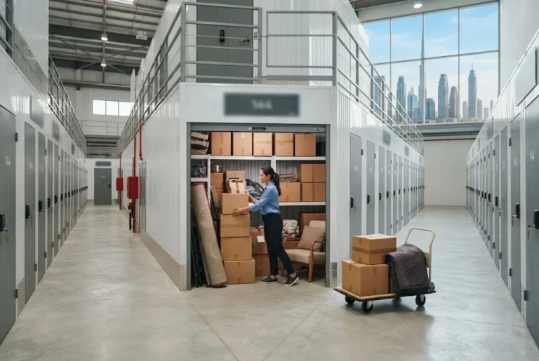 Self storage facilities in Dubai with organized personal storage units